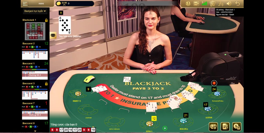 Top live casino uy tin